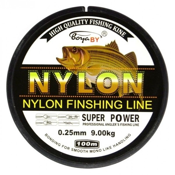 Волосінь рибальська, BoyaBy Spirit Nylon Super Power, 100м, перетин 0,25мм